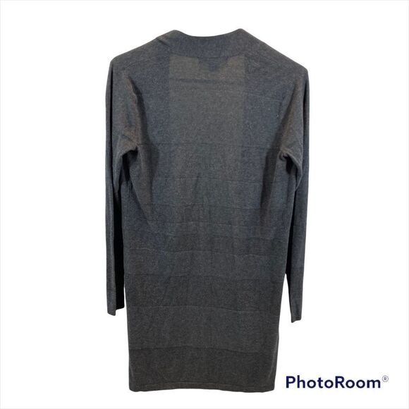 August Silk Grey Open Front Cardigan Sweater Size Small - Picture 7 of 11